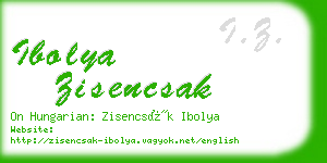 ibolya zisencsak business card